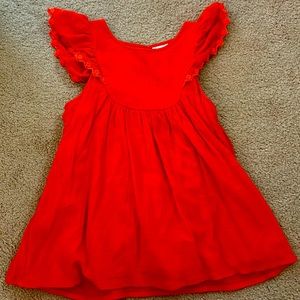 Cat and jack red dressy shirt